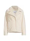 Sam Edelman Women's Faux-fur Short Coat In Natural