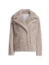 Sam Edelman Women's Faux-fur Short Coat In Taupe