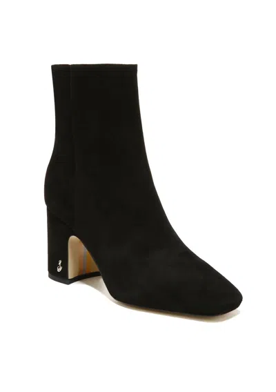 Sam Edelman Women's Fawn Ankle Bootie In Black Suede