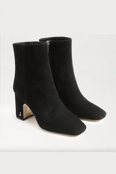 Sam Edelman Women's Fawn Ankle Bootie In Suede Black In Multi