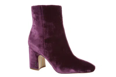 Sam Edelman Women's Fawn Booties In Deep Orchid In Purple