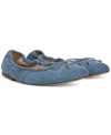 Sam Edelman Felicia Flat In Vintage Denim Fabric