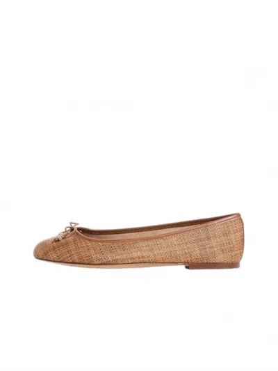 Sam Edelman Women's Felicia Luxe Ballet Flat In Cuoio Weave In Multi