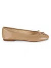 Sam Edelman Women's Flora Leather Ballet Flats In Soft Beige