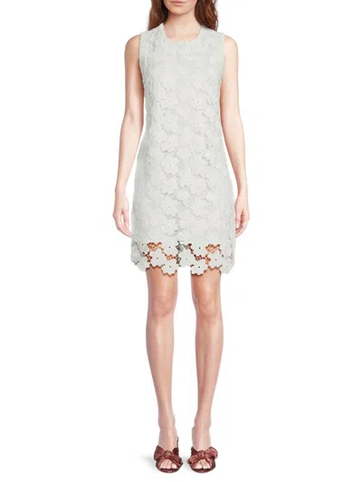Sam Edelman Women's Floral Crochet Sleeveless Minidress