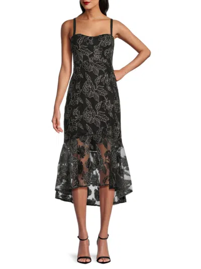 Sam Edelman Women's Floral Embroidered Midi-dress In Multi