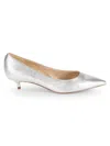 Sam Edelman Franci Pointed Toe Pump In Soft Silver