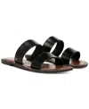 Sam Edelman Women's Gala Slide Flat Sandals In Black Leather