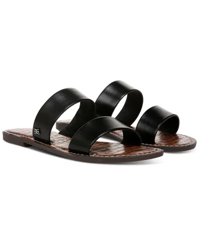 Sam Edelman Women's Gala Slide Flat Sandals In Black Leather