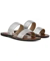 Sam Edelman Gala Slide Sandal In Soft Silver Leather