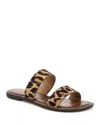 Sam Edelman Gala Double Strap Slide Sandal Cyprus Tan Multi Leather In Tan