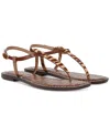 Sam Edelman Gigi Thong Sandal Beechwood Multi Leather In Beechwood Multi Leather