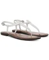 Sam Edelman Gigi Thong Sandal Bright White Leather In Bright White