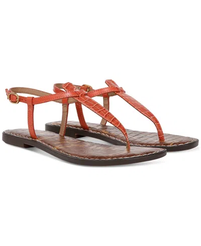 SAM EDELMAN WOMEN'S GIGI T-STRAP FLAT SANDALS