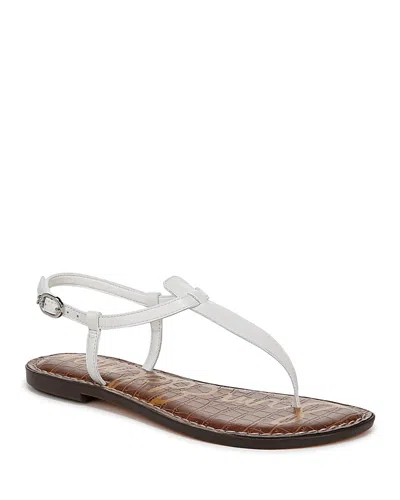 Sam Edelman Women's Gigi Thong Flat Sandals In Bright White