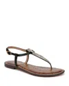 Sam Edelman Women's Gigi Thong Flat Sandals In Wheat Multi