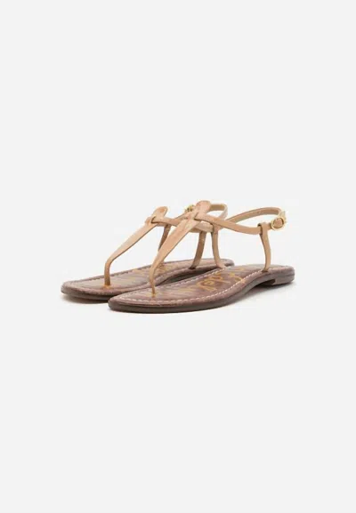 Sam Edelman Women's Gigi Thong Sandal In Almond In Pink