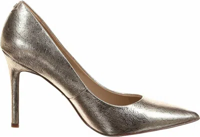 Sam Edelman Women's Hazel Crack Stiletto Heeled Slip On Pointed Toe Sandals In Gold Leaf