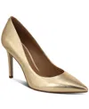 Sam Edelman Hazel Pointed-toe Heels In Amber Gold Metallic