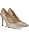 Sam Edelman Hazel Pointed Toe Pump Gold Linen In Gold