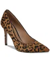 Sam Edelman Hazel Pointed Toe Pump Granada Tan Leopard Leather In Granada Tan Leather