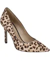Sam Edelman Hazel Pointed Toe Pump In Sand Multi Leopard Brahma Hair