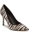 Sam Edelman Hazel Pointed Toe Pump In Zebra Brahma Hair