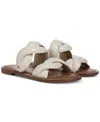 Sam Edelman Hellen Braided Slide Sandal Modern Ivory Leather In White