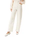 Sam Edelman High Waist Barrel Leg Jeans In Undyed Natural W,seed
