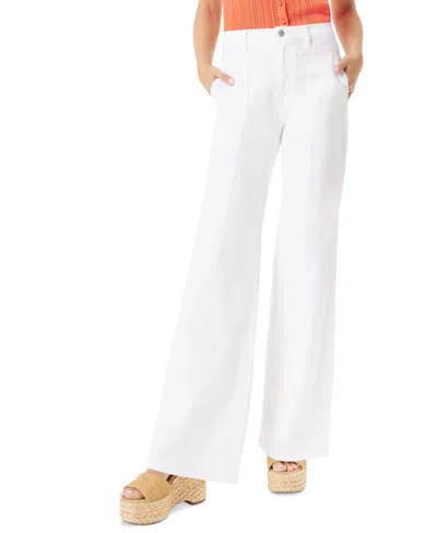 Sam Edelman Women's High-rise Flare-leg Jeans In White