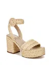 Sam Edelman Iliana Platform Sandal In Beige