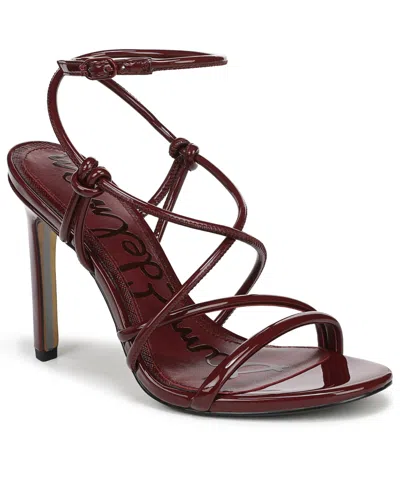 Sam Edelman Women's Isadora Strappy Sandals In Burgundy
