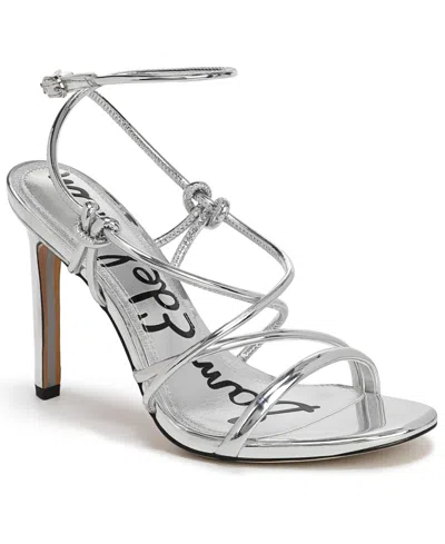 Sam Edelman Women's Isadora Strappy Sandals In Silver