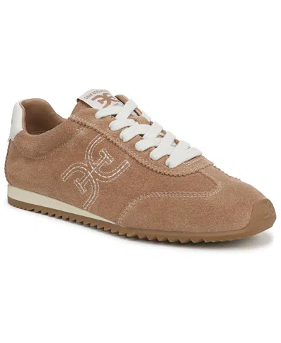 Sam Edelman Women's Isella Lace-up Sneakers In Cyprus Tan Suede