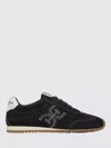 Sam Edelman Isella Sneaker Midnight Blue Suede In Black