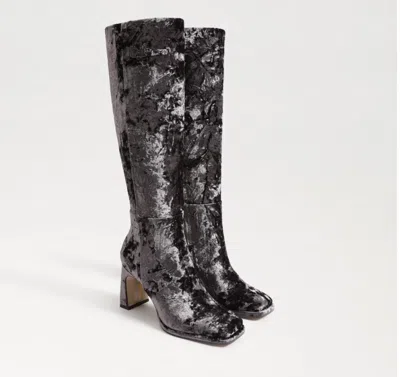 Sam Edelman Women's Issabel Boots In Coffee Velvet In Black