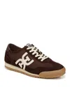 Sam Edelman Ivey Lace Up Sneaker Cafe Noir Brown Nylon In Brown