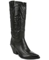 Sam Edelman James Pointed Toe Western Boot In Black