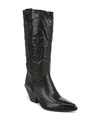 Sam Edelman James Pointed Toe Western Boot In Black