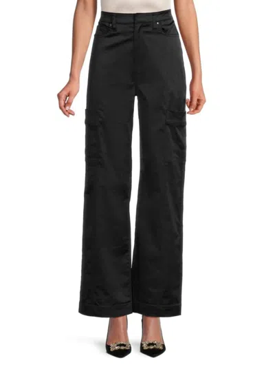 Sam Edelman Women's Jildie High Rise Utility Trousers In Black