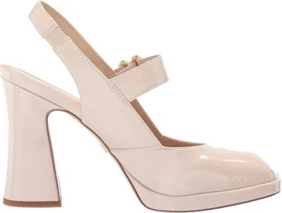 Sam Edelman Women's Jildie Mary Jane Platform Slingback Pumps Sandals In Linen Patent In Multi