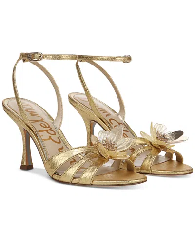 SAM EDELMAN WOMEN'S JOANNA FLOWER-TRIM DRESS SANDALS