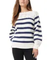 Sam Edelman Joy Stripe Sweater In Gardenia