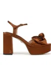 Sam Edelman Julieta Ankle Strap Platform Sandal In Brown