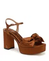 Sam Edelman Julieta Ankle Strap Platform Sandal In Spiced Camel