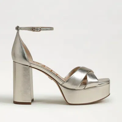 Sam Edelman Women's Jullian Platform Dress Sandal In Jute Met Leather In Multi