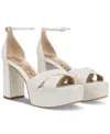 Sam Edelman Jullian Platform Heel Bright White Leather In Bright White Leather