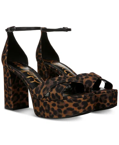 Sam Edelman Women's Jullian Platform Dress Sandals In Brown Multi