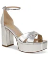 Sam Edelman Women's Jullian Platform Dress Sandals In Silver