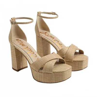 Sam Edelman Women's Jullian Platform Heel In Beechwood Sand In Multi